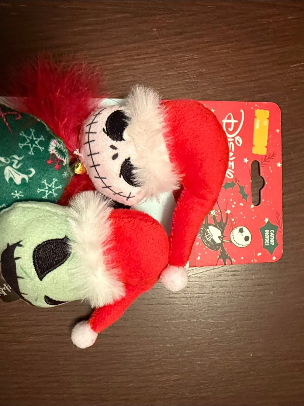 Disney The Nightmare Before Christmas Plush Cat Nip Toys Set of 3